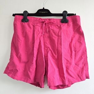 New Zara Regular Length Swim Trunks Running Pink Shorts Large 8574/334/630 NWT